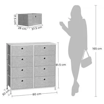 Komoda AUK-E1024 - grey