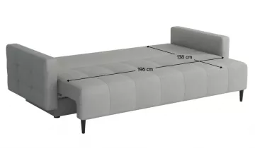 Pohovka Dory, svtleed, rozloen stav