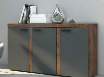 Komoda Rizo 3D dub lefkas/grafit