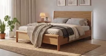 Masivn� postel Duetto led s integrovan�m LED osv�tlen�m 