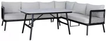 EDINBURGH - hliníkový stůl 140 × 80 cm