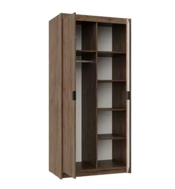 Skříň Enja 2D dub lefkas, vnitřní uspořádání