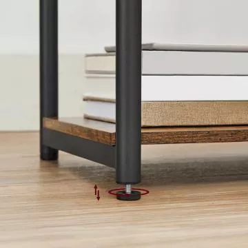 Odkládací stolek AFK-E1175 OLW - old wood, s USB a zásuvkou