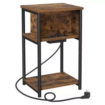 Odkl�dac� stolek AFK-E1175 OLW - old wood, s USB a z�suvkou