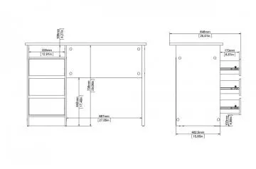 Psac� st�l Felix 492 rozm�ry