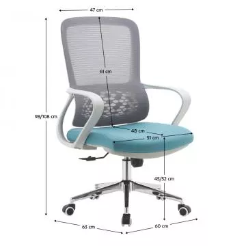 Kancel��sk� �idle Foster typ2 - �ed� /modr�