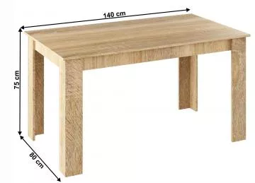 Jídelní stůl GENERAL NEW - dub sonoma