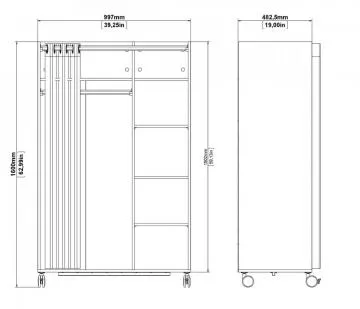 Sk��� Harmony 119, rozm�ry