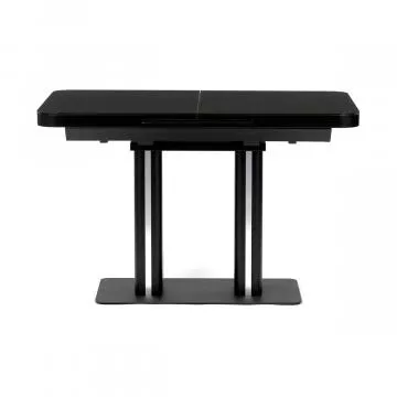 Jdeln stl rozkldac 120-160x80 cm, mdf, ern, HT-D1926 BK