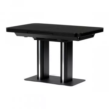 Jdeln stl rozkldac 120-160x80 cm, mdf, ern, HT-D1926 BK