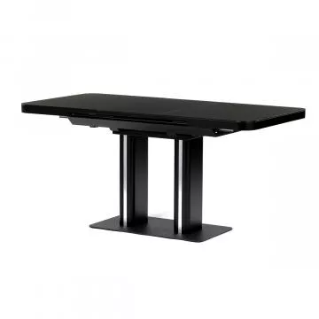 Jdeln stl rozkldac 120-160x80 cm, mdf, ern, HT-D1926 BK