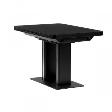 Jdeln stl rozkldac 120-160x80 cm, mdf, ern, HT-D1926 BK
