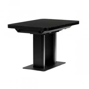 Jdeln stl rozkldac 120-160x80 cm, mdf, ern, HT-D1926 BK