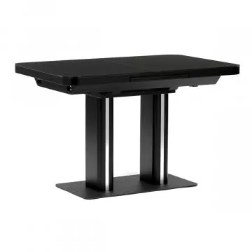 Jdeln stl rozkldac 120-160x80 cm, mdf, ern, HT-D1926 BK