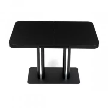 Jdeln stl rozkldac 120-160x80 cm, mdf, ern, HT-D1926 BK