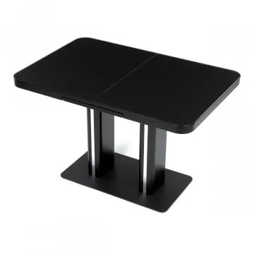 Jdeln stl rozkldac 120-160x80 cm, mdf, ern, HT-D1926 BK