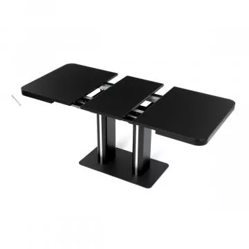 Jdeln stl rozkldac 120-160x80 cm, mdf, ern, HT-D1926 BK