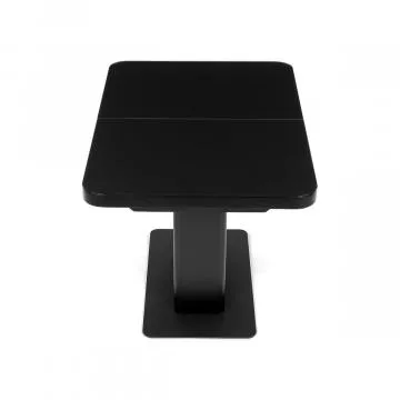Jdeln stl rozkldac 120-160x80 cm, mdf, ern, HT-D1926 BK