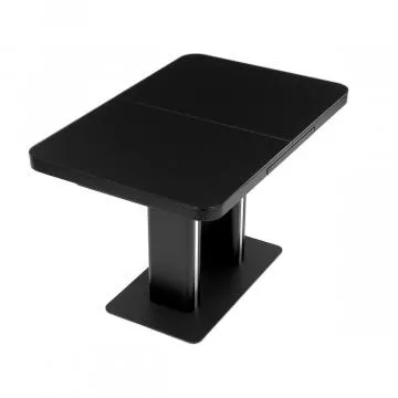 Jdeln stl rozkldac 120-160x80 cm, mdf, ern, HT-D1926 BK