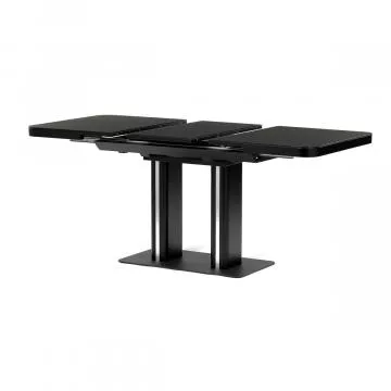 Jdeln stl rozkldac 120-160x80 cm, mdf, ern, HT-D1926 BK