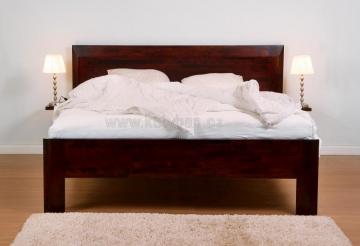 Dřevěná postel Ella family - ořech aida