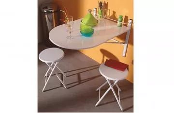 Kovová taburetka/stolička Amadeo bílá
