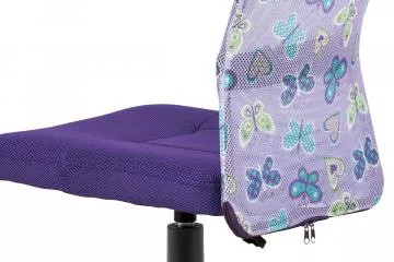 Kancelářská židle Ka-2325 - fialová s motivem