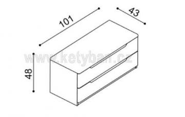 Komoda Flabo 2Z2.
