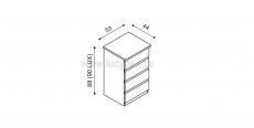 Komoda DALILA I1 Z4 - schma