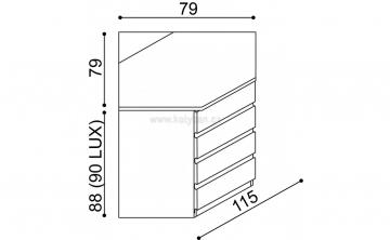 Komoda DALILA LUX Y9 Z4 - schma