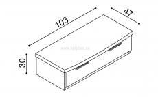 Komoda GABRIELA G2 Z1 - schma