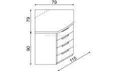 Komoda GABRIELA G9 Z4 - schma