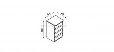Komoda Pavla B1 Z4 - schma