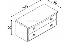Komoda Rebeka E2 Z2 - schma