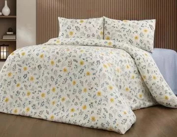 Krepové povlečení Zlatý květ