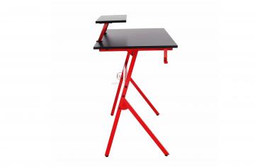 PC/herní stůl Latif, červená/černá