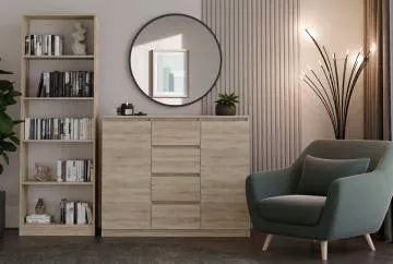 Komoda Malv�na 2D4S 120 dub sonoma v interi�ru