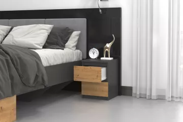Noční stolek Malvína m2, v interiéru