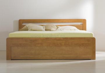 Dřevěná postel Marika klasik oblé rohy