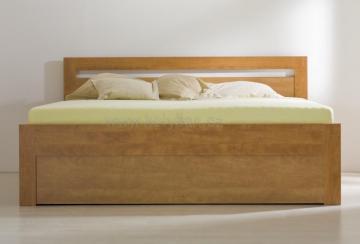 Dřevěná postel Marika klasik rovné rohy