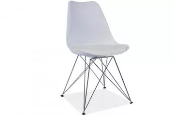 Jídelní židle Metal bílá