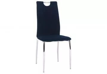 Jídelní židle Oliva new modrá velvet látka