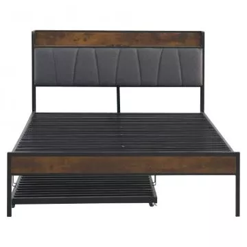 Kovov� postel s �aloun�n�m Nordo