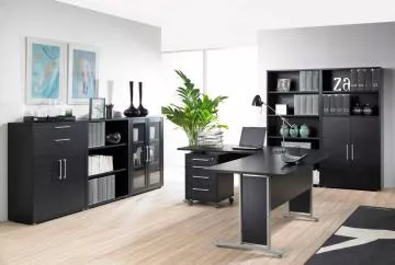 Sk��� Office 80400/134, �ern�, v dekoru