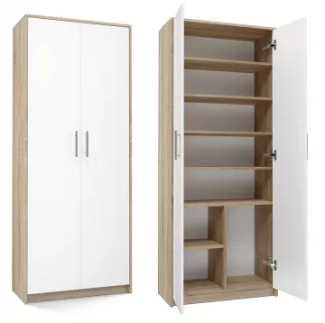 Kancelsk sk Olina 2D, bl/dub sonoma