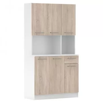 �estidve�ov� kredenc PELION NEW - b�l� /dub sonoma