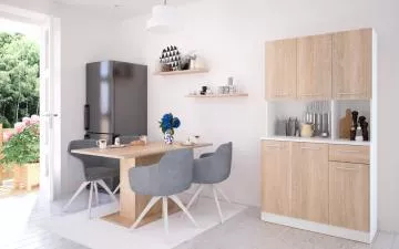 �estidve�ov� kredenc PELION NEW - b�l� /dub sonoma