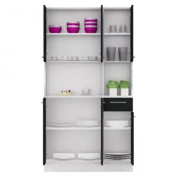 �estidve�ov� kredenc PELION NEW - b�l�/�ern�