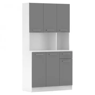 �estidve�ov� kredenc PELION NEW - b�l�/grafit