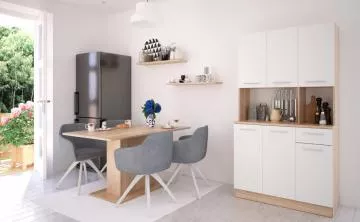 �estidve�ov� kredenc PELION NEW - dub sonoma/b�l�